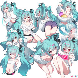 This is a pixiv picture whose title is MIKU 钢板.