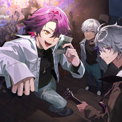 This is a pixiv picture whose title is 2時だとか.