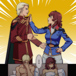 This is a pixiv picture whose title is 女体化 log.