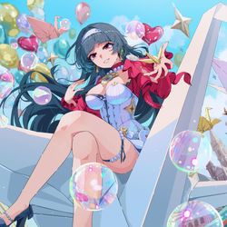 This is a pixiv picture whose title is 折り鶴に想いを乗せて.