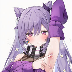 This is a pixiv picture whose title is 刻晴 私服【原神】.