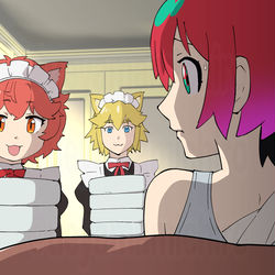 This is a pixiv picture whose title is 令嬢の館.