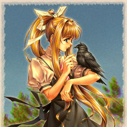 This is a pixiv picture whose title is 🪶.