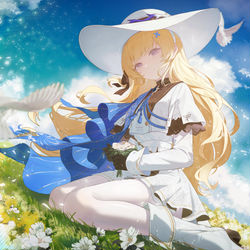 This is a pixiv picture whose title is 菲比.