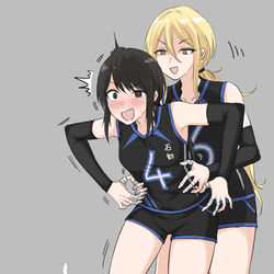 This is a pixiv picture whose title is いつも無表情な石動さんを笑わせてみた.