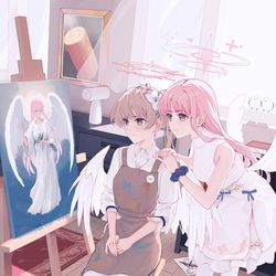 This is a pixiv picture whose title is 救済の創造.