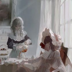 This is a pixiv picture whose title is レミリアと咲夜.