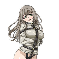 This is a pixiv picture whose title is 拘束衣のお嬢様.