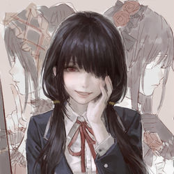This is a pixiv picture whose title is jk狂三.