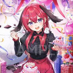 This is a pixiv picture whose title is お誕生日🎂.