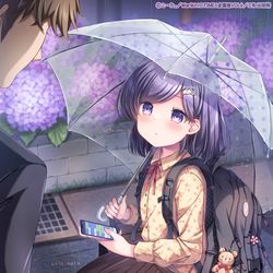 This is a pixiv picture whose title is 「今晩、泊めてくれませんか…？」.