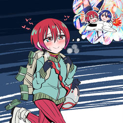 This is a pixiv picture whose title is 好きピ❤のために金を盗むマチュ.