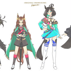 This is a pixiv picture whose title is 海の向こうの怪物たち.