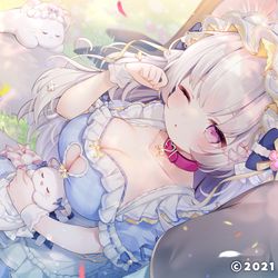 This is a pixiv picture whose title is 【エンクリ】チリアット(メイドF).