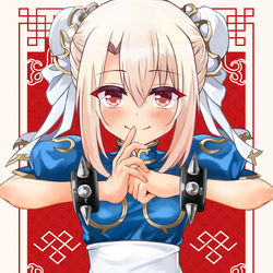 This is a pixiv picture whose title is 春麗☆イリヤ.