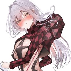 This is a pixiv picture whose title is 紅蓮🤍❤️.