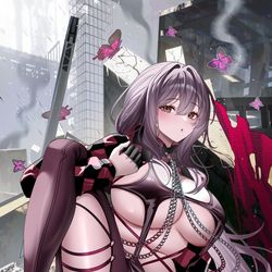 This is a pixiv picture whose title is 紅蓮.