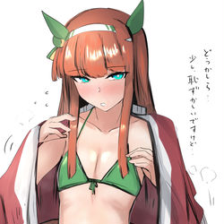 This is a pixiv picture whose title is サイレンススズカ　水着.