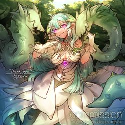 This is a pixiv picture whose title is 【Skeb】ご依頼者様OCさん🌱.