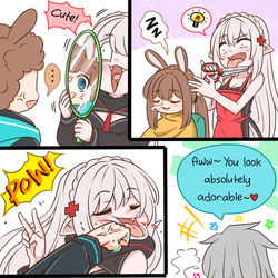 This is a pixiv picture whose title is Afro Amiya promo comic~.