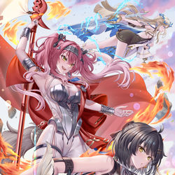 This is a pixiv picture whose title is ルパと漂泊者とカルテジア／鳴潮.