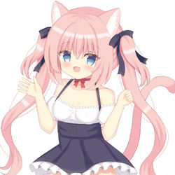 This is a pixiv picture whose title is 🐱💖.