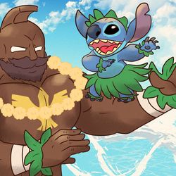 This is a pixiv picture whose title is He Mele No Lilo.