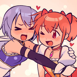 This is a pixiv picture whose title is MadoSaya big hug~.