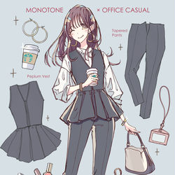 This is a pixiv picture whose title is ペプラムベストコーデ.