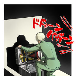 This is a pixiv picture whose title is 着替えを取りに戻ったシロウズさん.