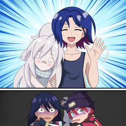 This is a pixiv picture whose title is 決着.