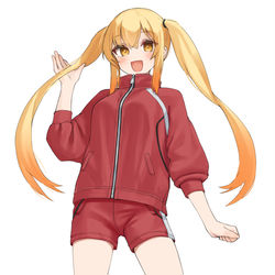 This is a pixiv picture whose title is 赤ジャージな子.