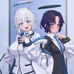 This is a pixiv picture whose title is "선생님!".