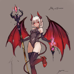 This is a pixiv picture whose title is 魅魔.