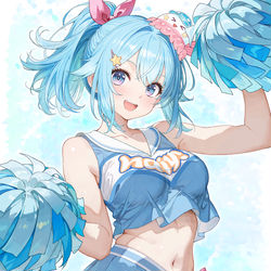 This is a pixiv picture whose title is チアガール姿の海伊.
