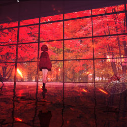 This is a pixiv picture whose title is 镜世界-安全区-05-枫林.