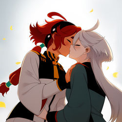 This is a pixiv picture whose title is 水星の魔女.