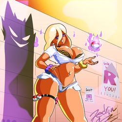 This is a pixiv picture whose title is Gyaru Hex Maniac.