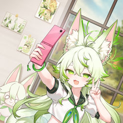 This is a pixiv picture whose title is 葱狼.