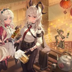 This is a pixiv picture whose title is お祭り.