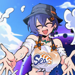 This is a pixiv picture whose title is Summer.
