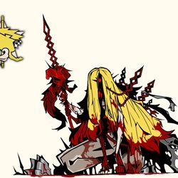 This is a pixiv picture whose title is 뒤틀린 돈키호테.