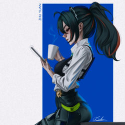 This is a pixiv picture whose title is Busy Zhu Yuan.