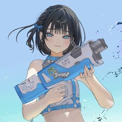 This is a pixiv picture whose title is 暑さに負けるな.