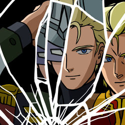 This is a pixiv picture whose title is 屈折.