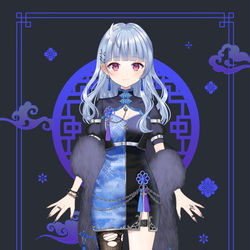 This is a pixiv picture whose title is 【お仕事告知】寧々丸 チャイナ衣装.