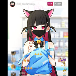 This is a pixiv picture whose title is KAZUSA ❌SORA.