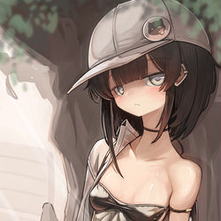 This is a pixiv picture whose title is 日陰.