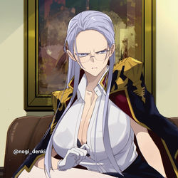 This is a pixiv picture whose title is 【TSギレン・ザビ】.