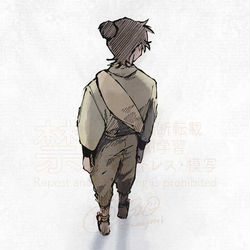 This is a pixiv picture whose title is 【web再録】愚者.